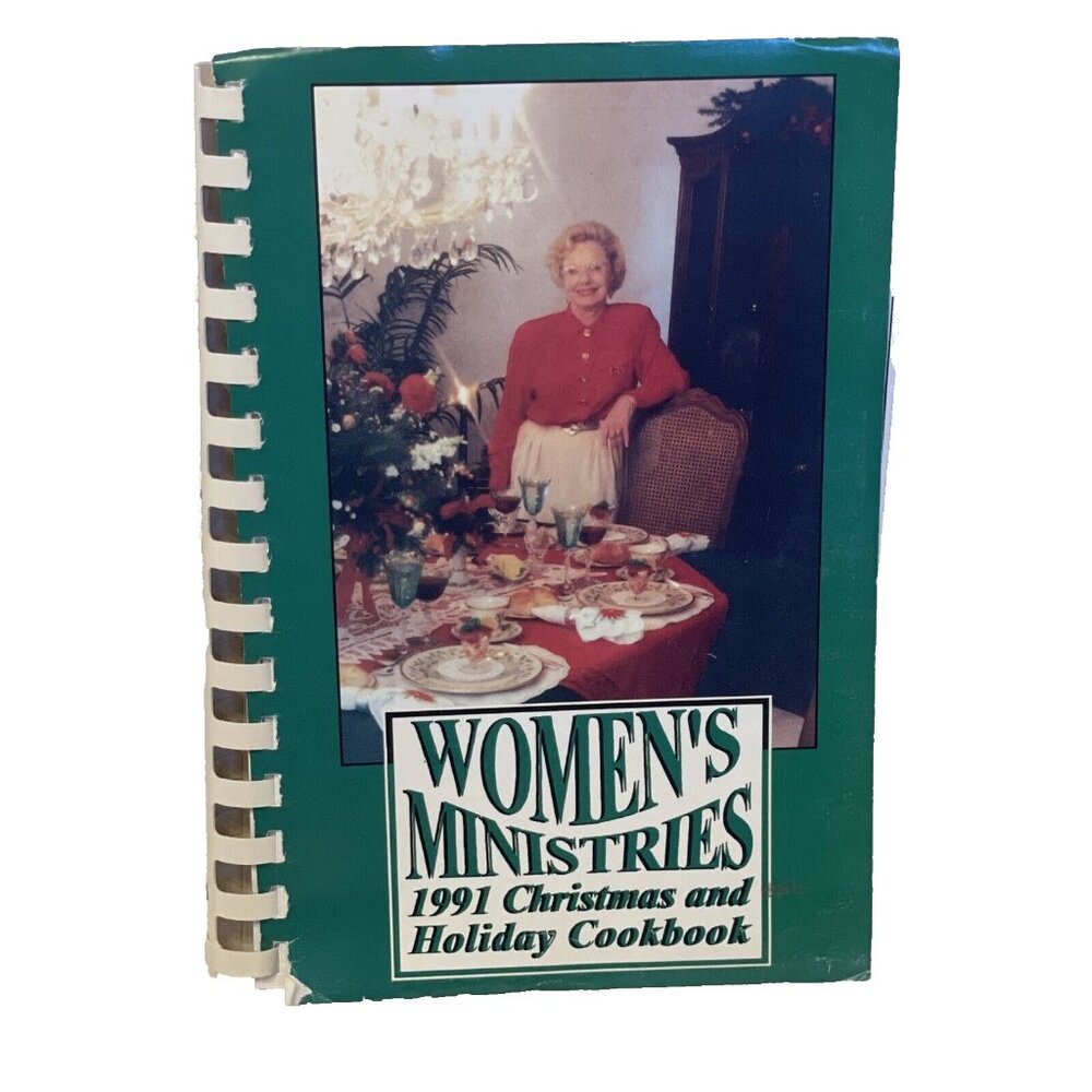 Women's Ministries 1991 Christmas and Holiday Cookbook Walter's Cookbooks Vintag